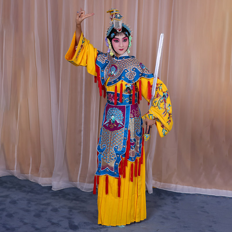 茅箭霸王别姬虞姬服 软绉别姬服