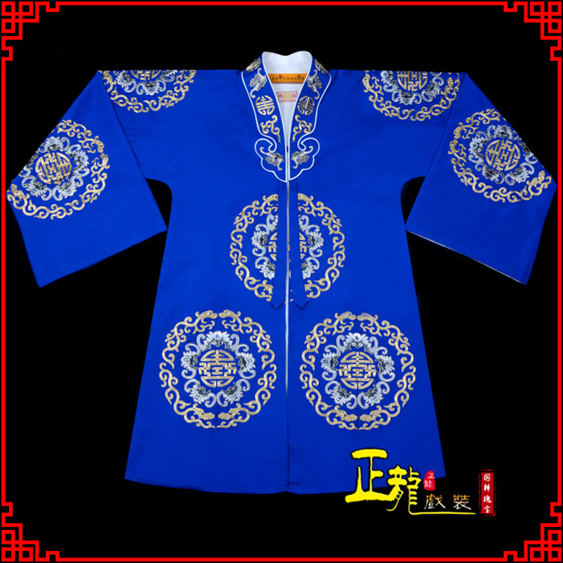 茅箭老旦团花披夫人土地婆软绉五蝠女员外衣