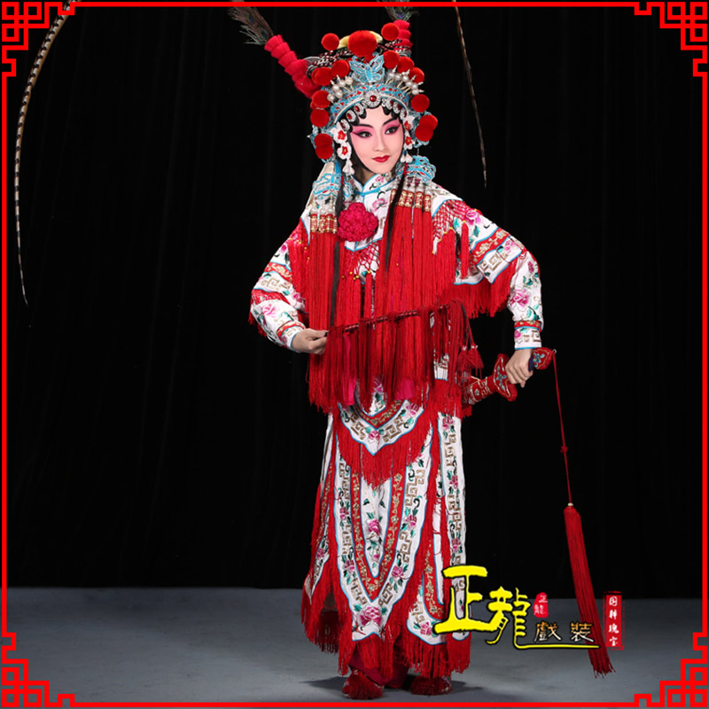 茅箭刀马旦改容战父 软绉镶边女改良靠